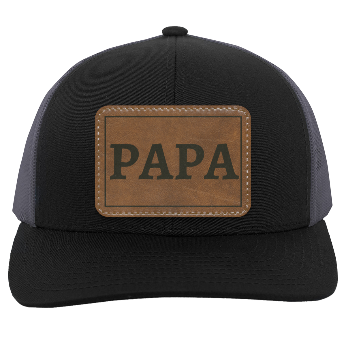 Papa- Leather Hat Patch