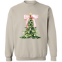 Pink Christmas Tree Bow T-Shirt | Sweatshirt