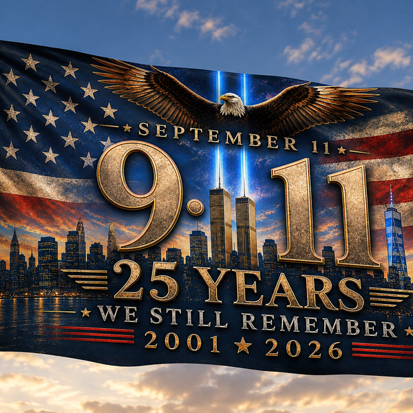 9/11 Remembrance Flag, 25 Years We Still Remember