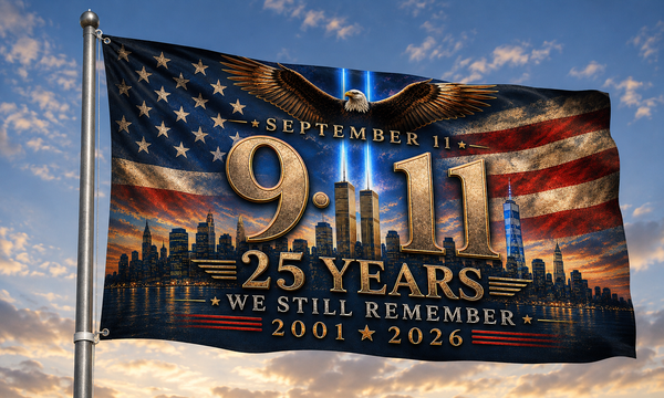 9/11 Remembrance Flag, 25 Years We Still Remember