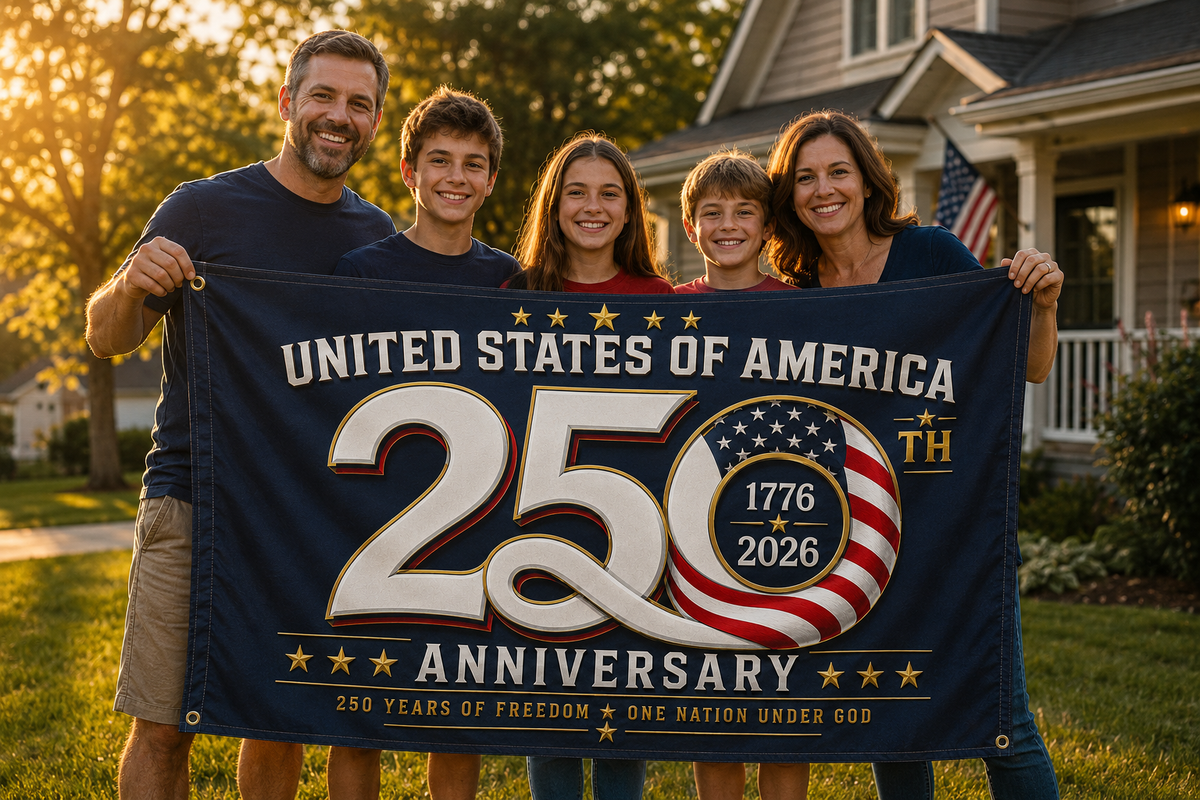 USA 250th Anniversary Flag 1776–2026 – Limited Edition Patriotic 3' x 5' Freedom Flag
