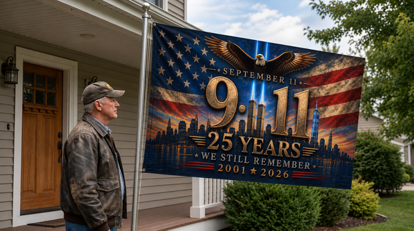9/11 Remembrance Flag, 25 Years We Still Remember
