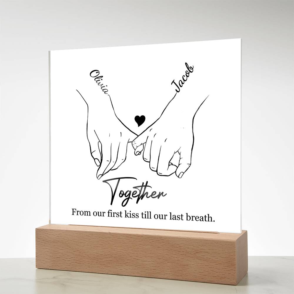 The Love Story Plaque | Couples Edition