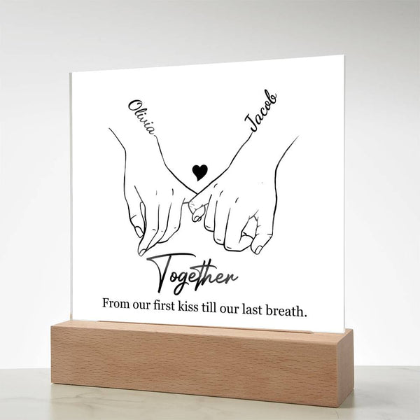 The Love Story Plaque | Couples Edition