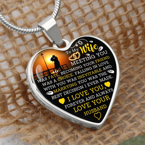 To My Wife | Falling In Love | Heart Necklace