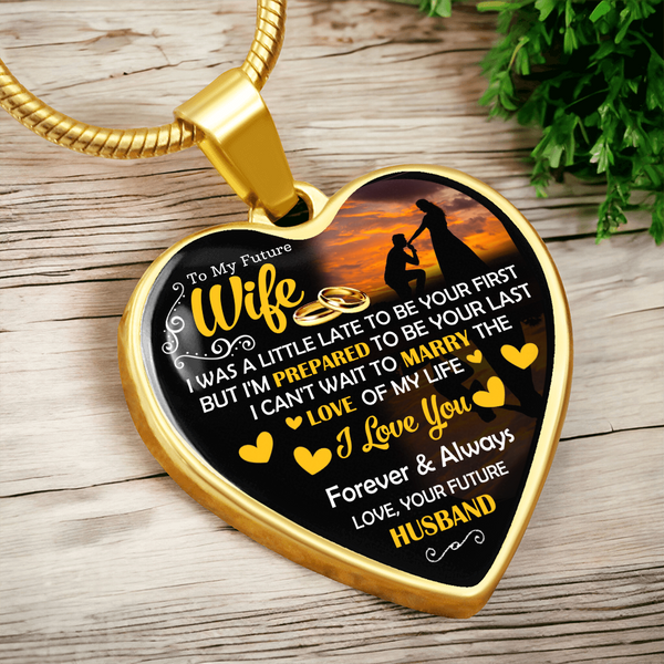 To My Future Wife | Can't Wait To Marry You | Heart Necklace