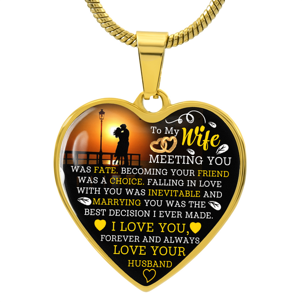 To My Wife | Falling In Love | Heart Necklace
