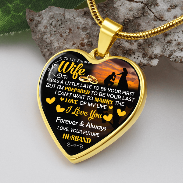 To My Future Wife | Can't Wait To Marry You | Heart Necklace