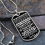 To My Daughter | Keep Me In Your Heart | Luxury Dog Tag Necklace