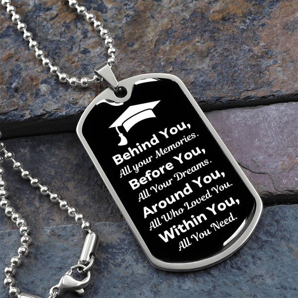 For Graduate | Unisex | Luxury Dog Tag Necklace