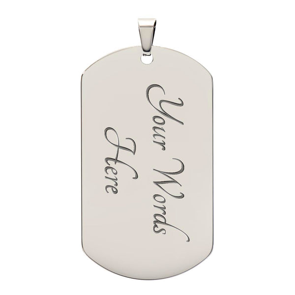 To My Husband | Falling In Love | Luxury Dog Tag Necklace