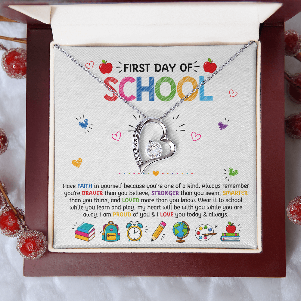 Have Faith Back To School Forever Love Necklace