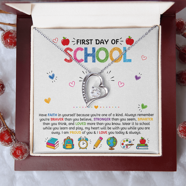 Have Faith Back To School Forever Love Necklace