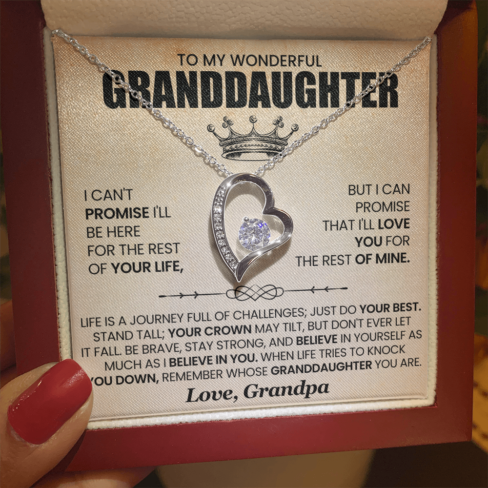 To My Wonderful Grandaughter |