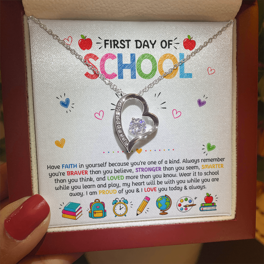 Have Faith Back To School Forever Love Necklace