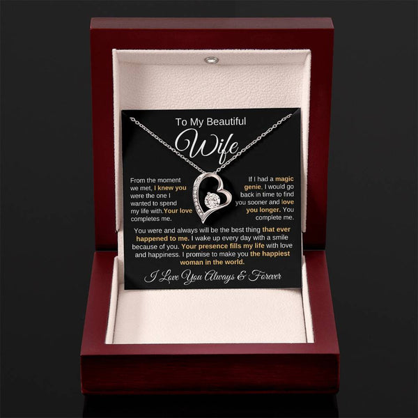 To My Wife: "Found You Sooner" – Forever Love Necklace
