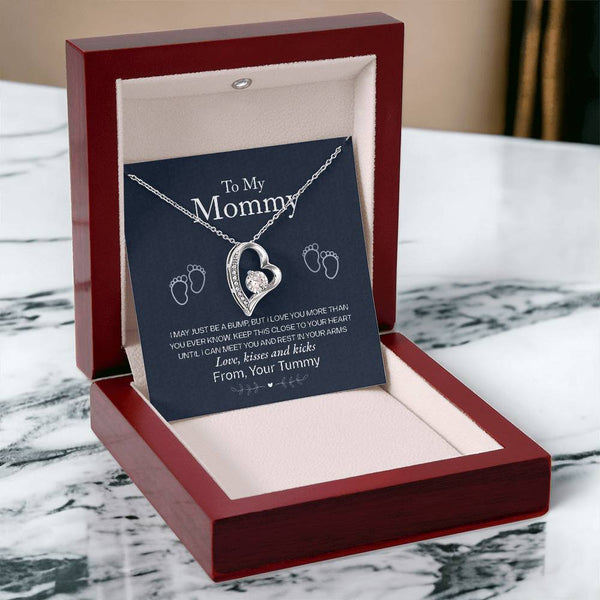 To My Mommy | From Your Tummy | Forever Love Necklace