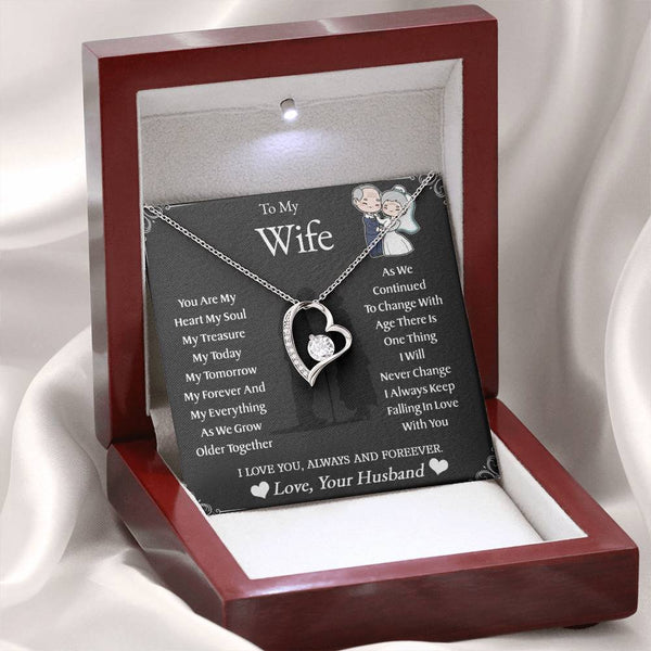 To My Wife | As We Grow Older | Forever Love Necklace
