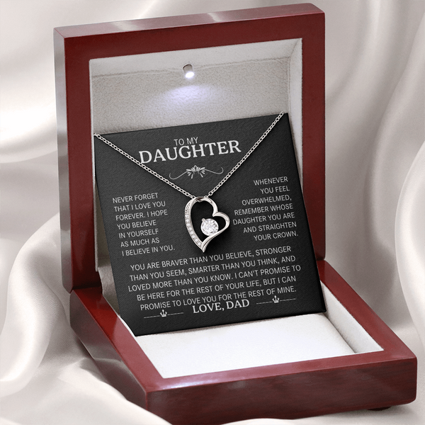 To My Daughter |  The "Straighten Your Crown | Forever Love Necklace