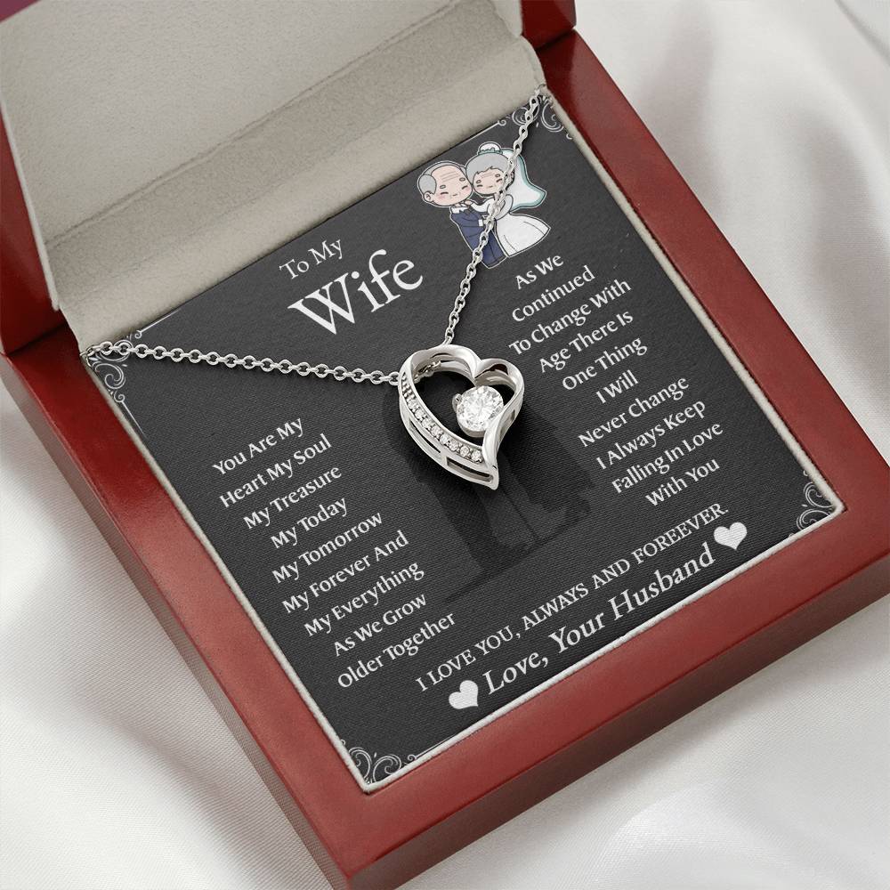 To My Wife | As We Grow Older | Forever Love Necklace