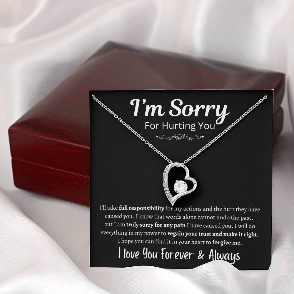 I'm Sorry For Hurting you | Forever Love Knot Necklace