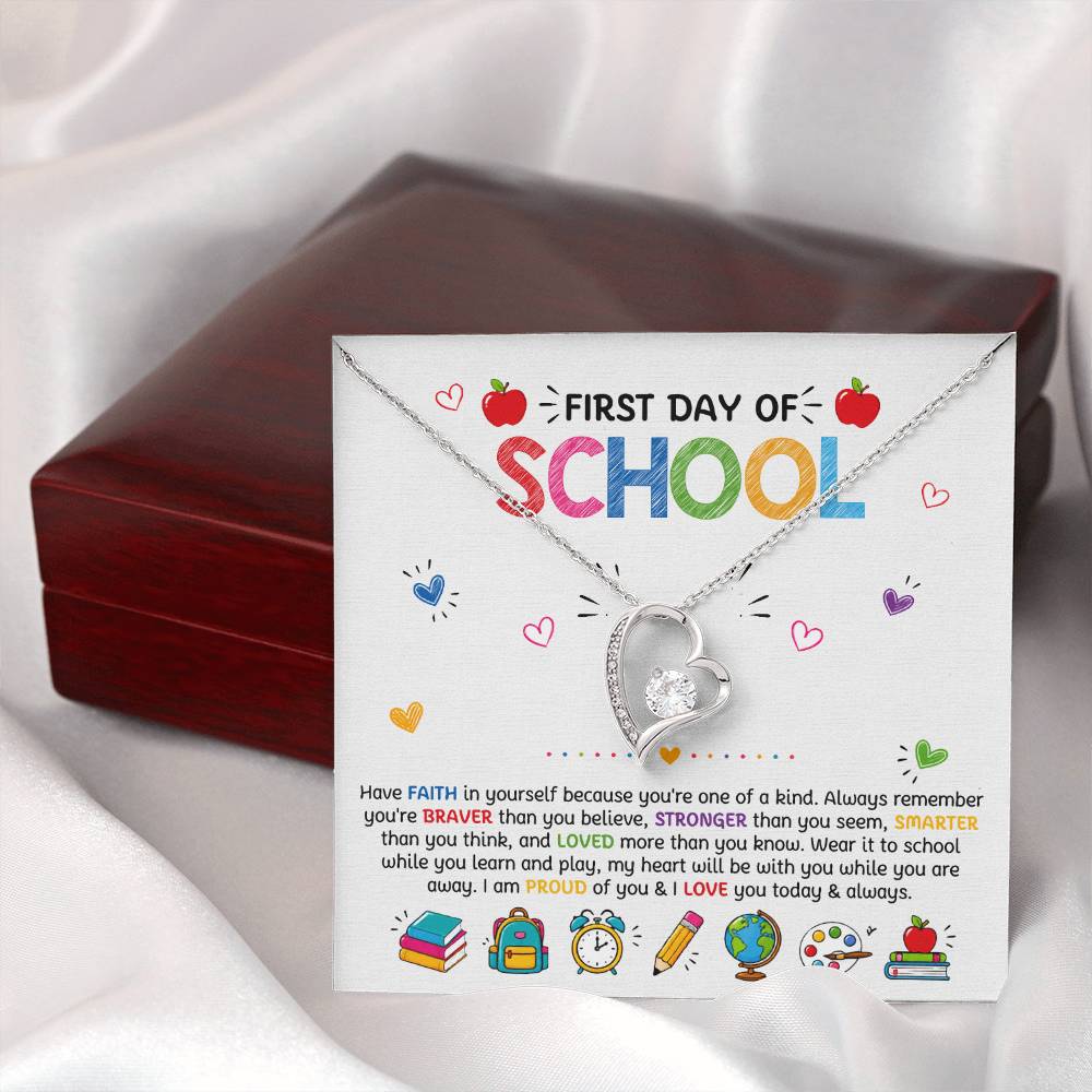 Have Faith Back To School Forever Love Necklace