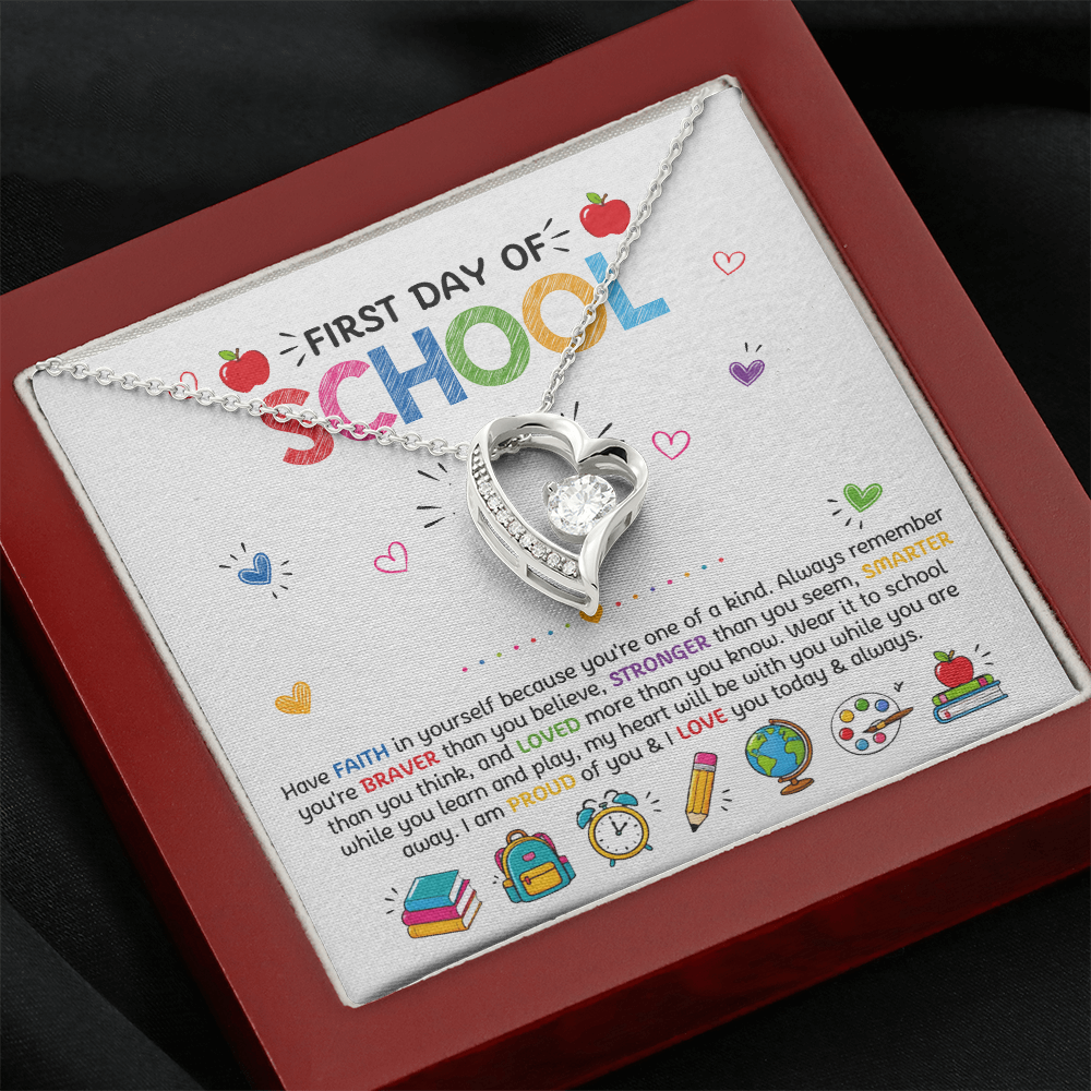 Have Faith Back To School Forever Love Necklace