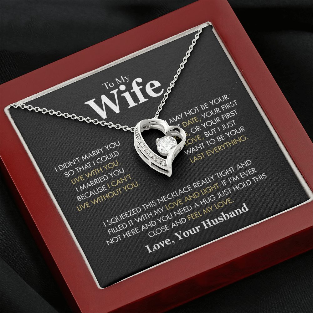 To My Wife: The Eternal Devotion" | Signature Forever Love Necklace