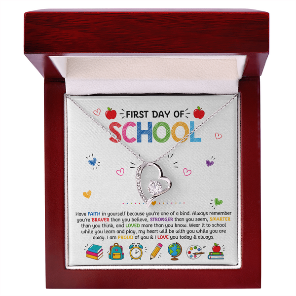 Have Faith Back To School Forever Love Necklace