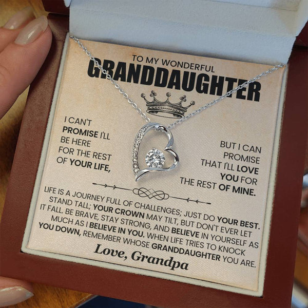 To My Wonderful Grandaughter |