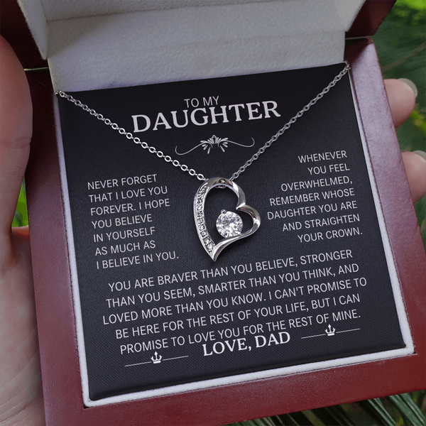 To My Daughter |  The "Straighten Your Crown | Forever Love Necklace