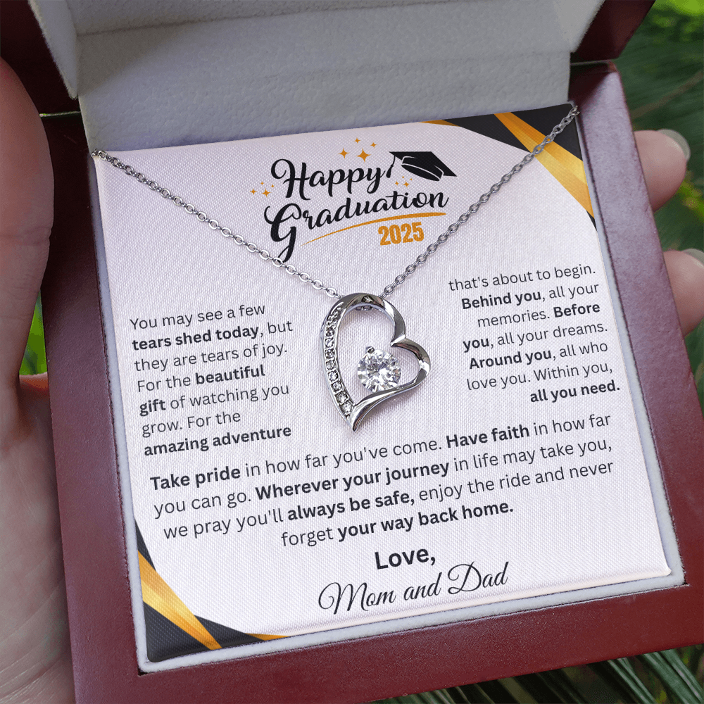 Gift For Graduation | "Take Pride In How Far You've Come" | Forever Love Necklace