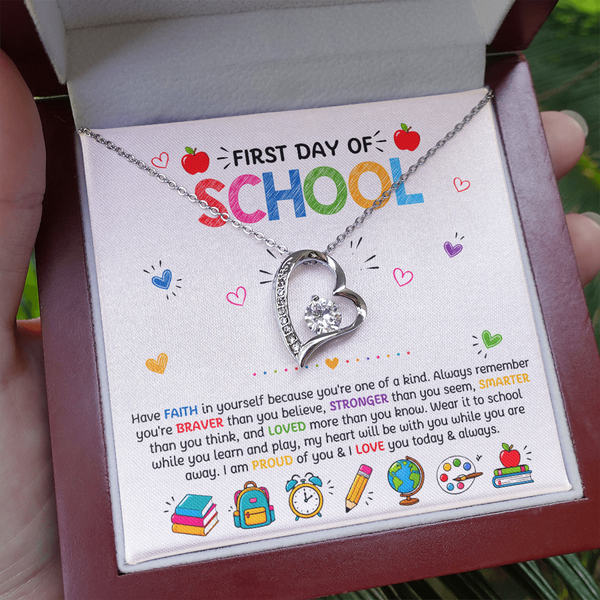 Have Faith Back To School Forever Love Necklace