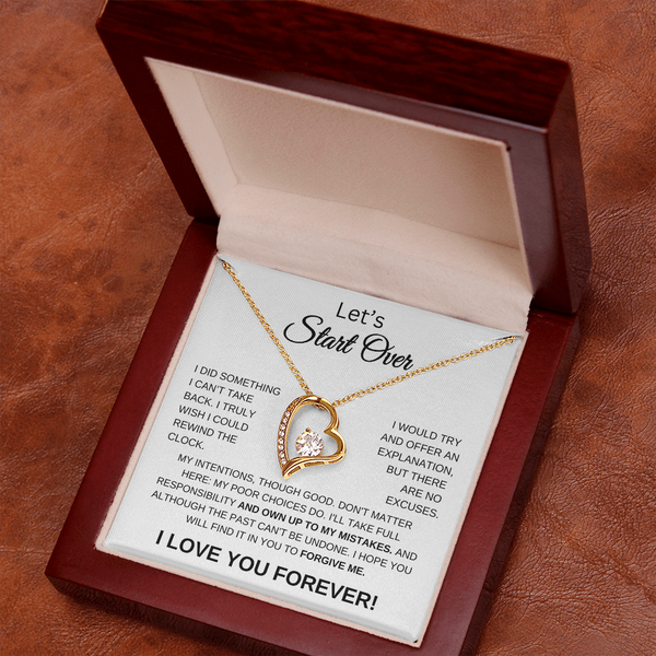Let's Start Over | Forgive Me | Forever Love Necklace-WC