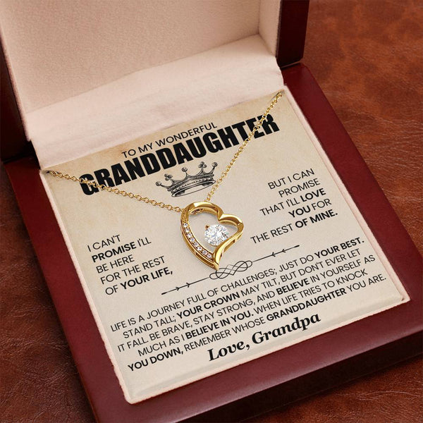 To My Wonderful Grandaughter |