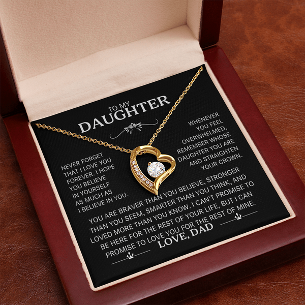 To My Daughter |  The "Straighten Your Crown | Forever Love Necklace