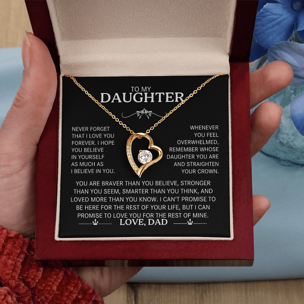 To My Daughter |  The "Straighten Your Crown | Forever Love Necklace