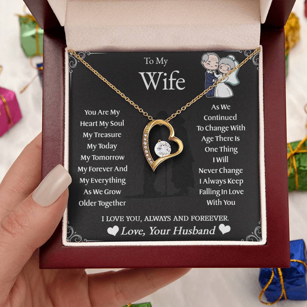 To My Wife | As We Grow Older | Forever Love Necklace