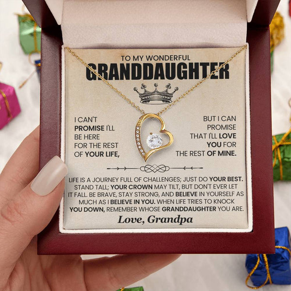 To My Wonderful Grandaughter |