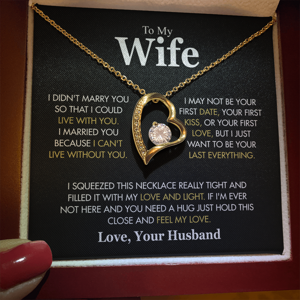 To My Wife: The Eternal Devotion" | Signature Forever Love Necklace