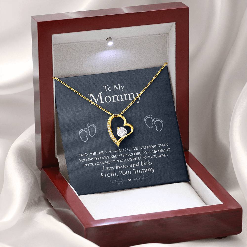 To My Mommy | From Your Tummy | Forever Love Necklace