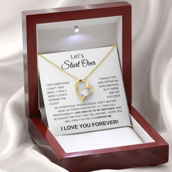 Let's Start Over | Forgive Me | Forever Love Necklace-WC