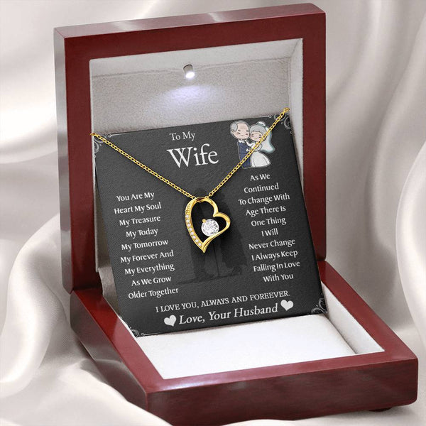 To My Wife | As We Grow Older | Forever Love Necklace