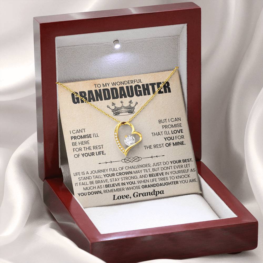To My Wonderful Grandaughter |