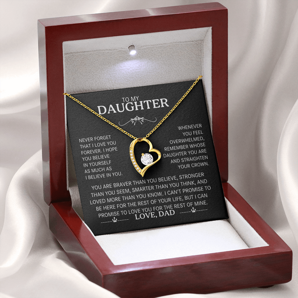 To My Daughter |  The "Straighten Your Crown | Forever Love Necklace