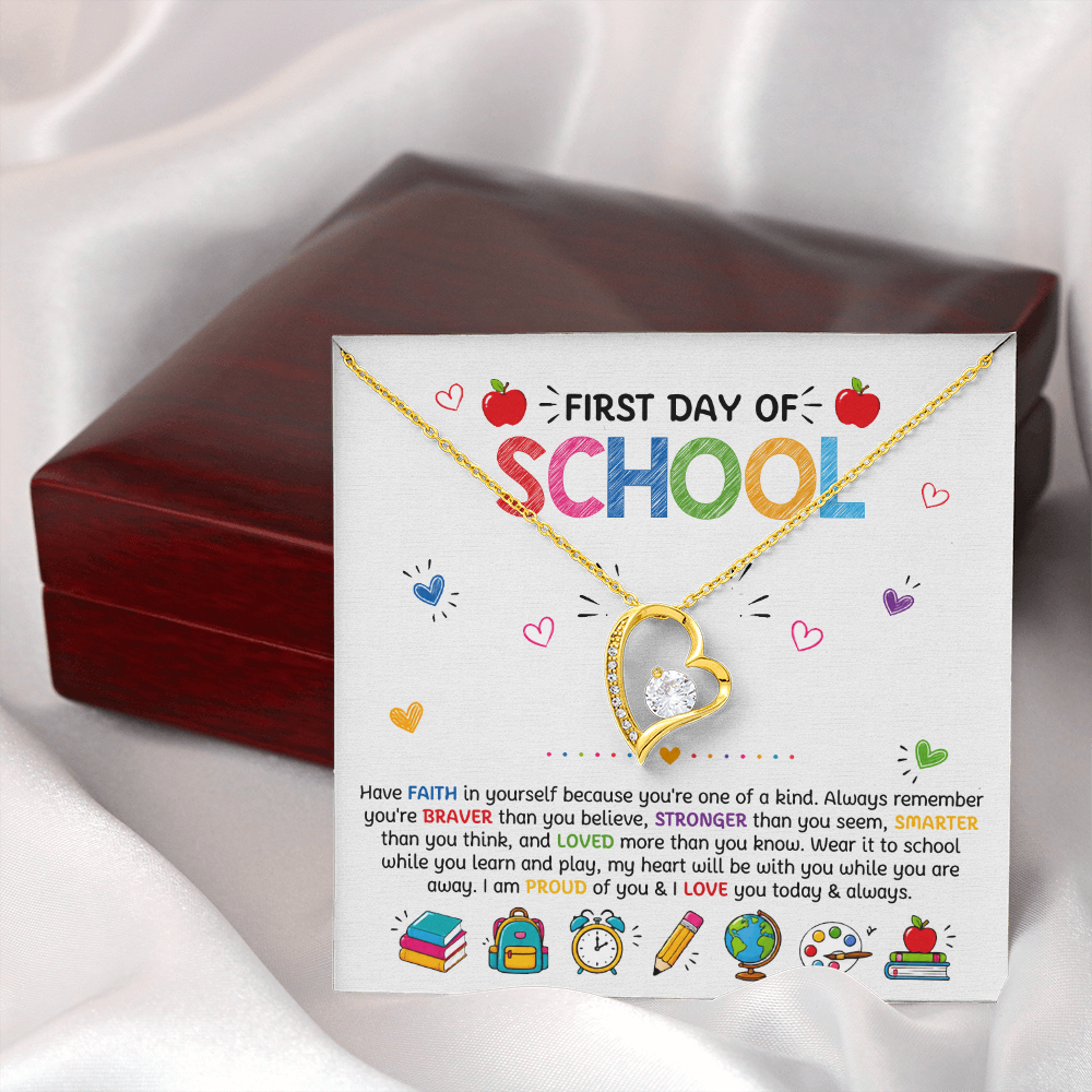 Have Faith Back To School Forever Love Necklace