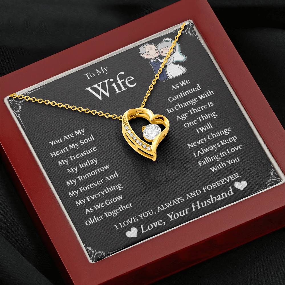 To My Wife | As We Grow Older | Forever Love Necklace
