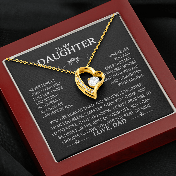 To My Daughter |  The "Straighten Your Crown | Forever Love Necklace