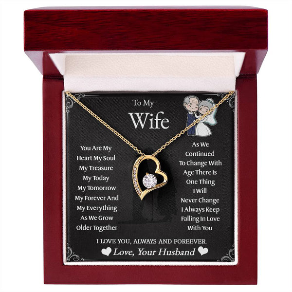 To My Wife | As We Grow Older | Forever Love Necklace