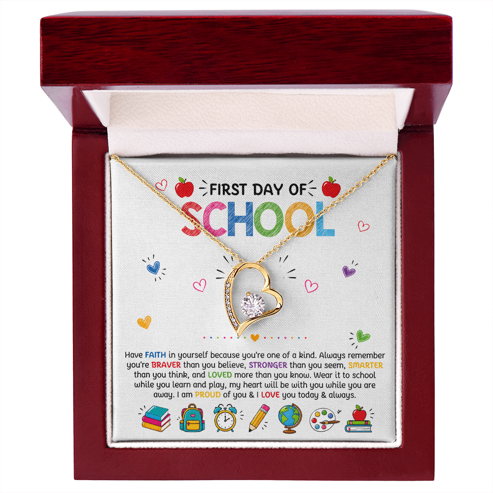 Have Faith Back To School Forever Love Necklace